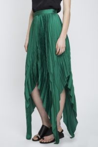 CEDAR PLEAT SKIRT green